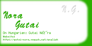 nora gutai business card